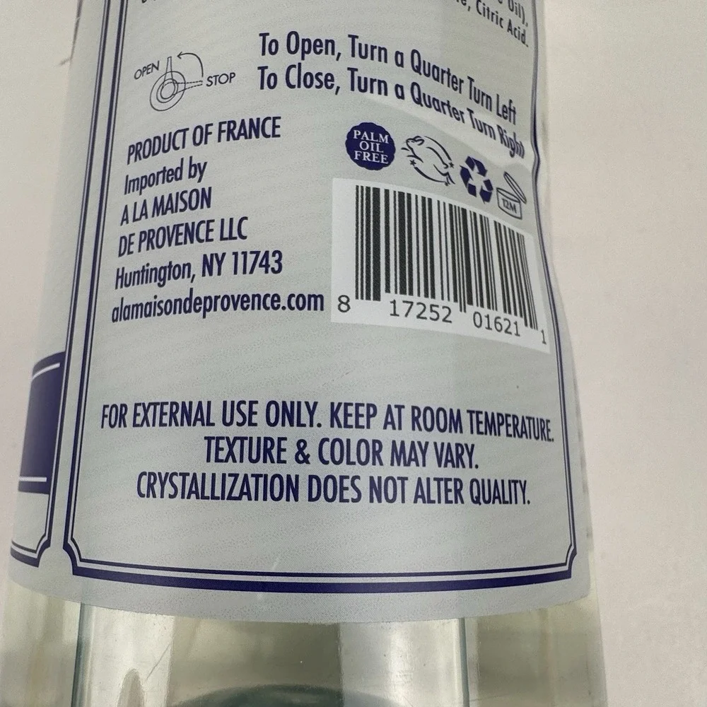 A La Maison Fragrance Free Liquid Soap 33.8 oz | Hand & Body Wash | Gentle
